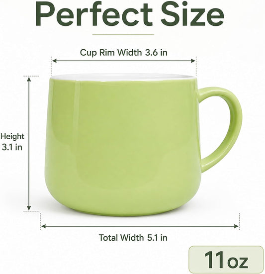 11 oz Frog Coffee Mug Green Ceramic Coffee Cup with Hidden Animal Gifts