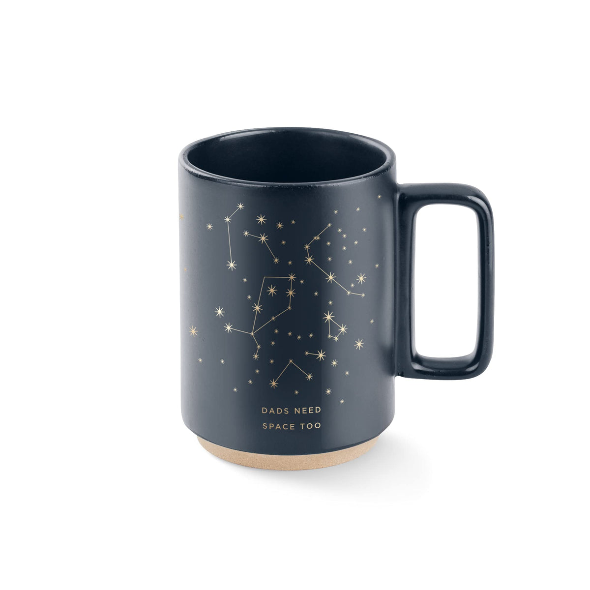 Fringe Studio Celestial Dog Stoneware Mug, 12 fl oz, Navy, 429017