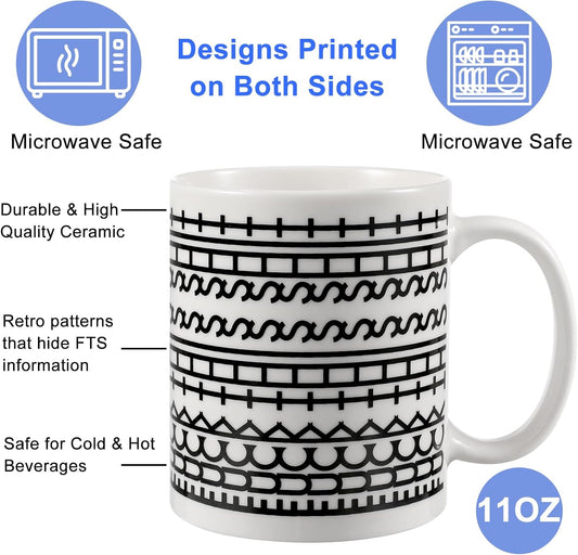 Birthday Gifts for Women,Funny Gag Gifts for Men, Hidden Message Ceramic Coffee Mug, White Elephant Gifts, Unique Office Prank Gag Gifts for Coworkers Coffee Lover