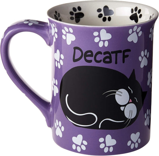Our Name is Mud “Catffeine” Stoneware Mug, 16 oz.