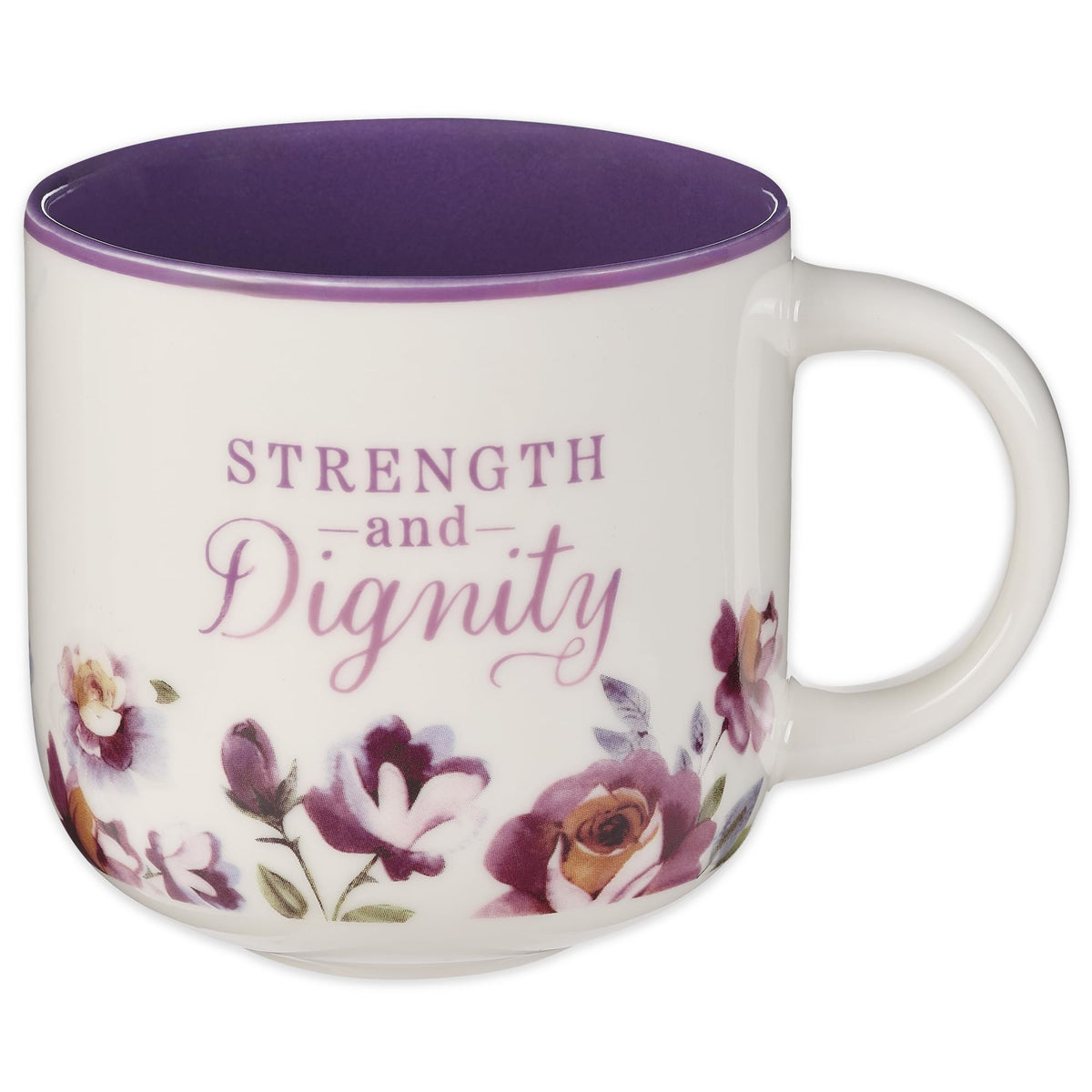 Christian Art Gifts Inspiring Ceramic Coffee Mug for Women: Lord Stood with Me Bible Verse, Microwave & Dishwasher Safe Novelty Cup, Sturdy Handle, Encouraging Gift for Women, Green Floral, 14 oz.