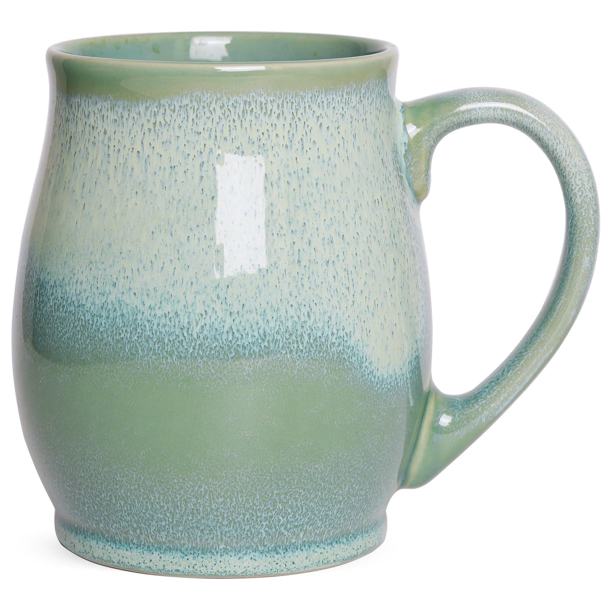 Bosmarlin Extra Large Ceramic Coffee Mug, 25 Oz, Dishwasher and Microwave Safe, Big Oversized Tea Cup for Office and Home, (Blue, 1) (25 Oz, Blue)
