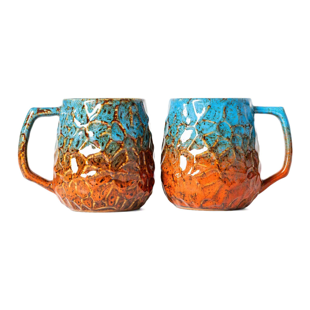 Forest Tide Ceramic Mug, 18oz Reactive Glaze Coffee Mug, Self Care Gift