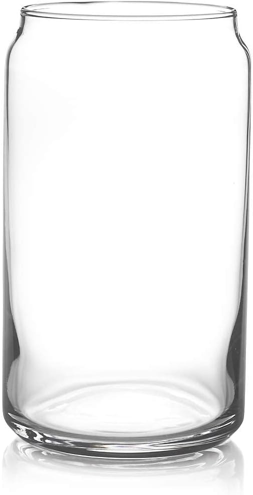 Drinking Glasses with Lid, Straw, 16oz Glass Cup Iced Coffee Tumblers, 1 Pc