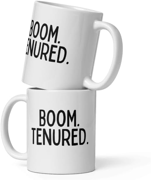 Teegarb Letter Blanket Coffee Mug 11 Oz Funny Saying Boom Tenured Graduation Present Congrats Professor Teacher Appreciation Contratulations On Tenure Daughter Son Women Men