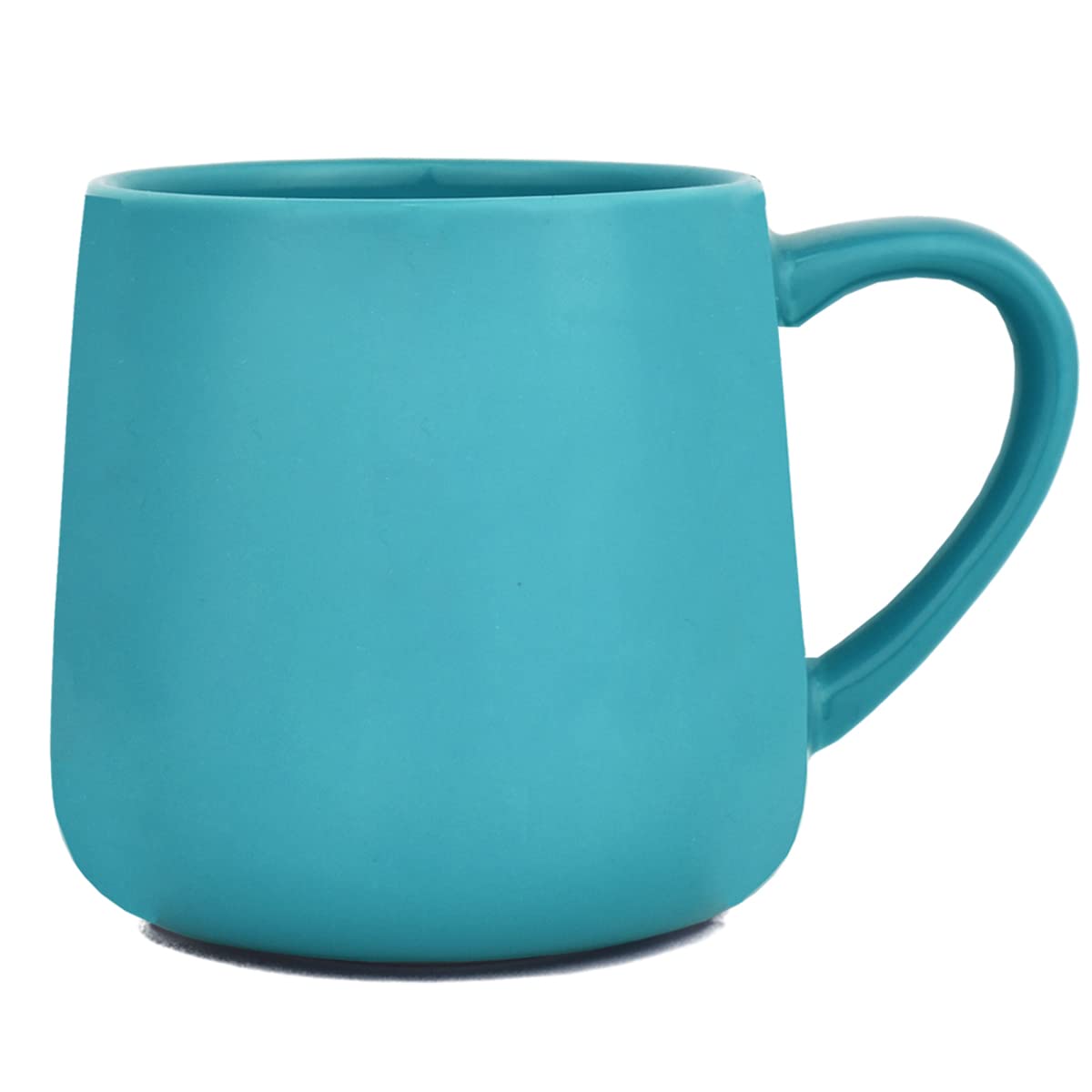 Bosmarlin Large Glossy Ceramic Coffee Mug, Tea Cup for Office and Home, 18 oz, Suitable for Dishwasher and Microwave(Blue, 1)