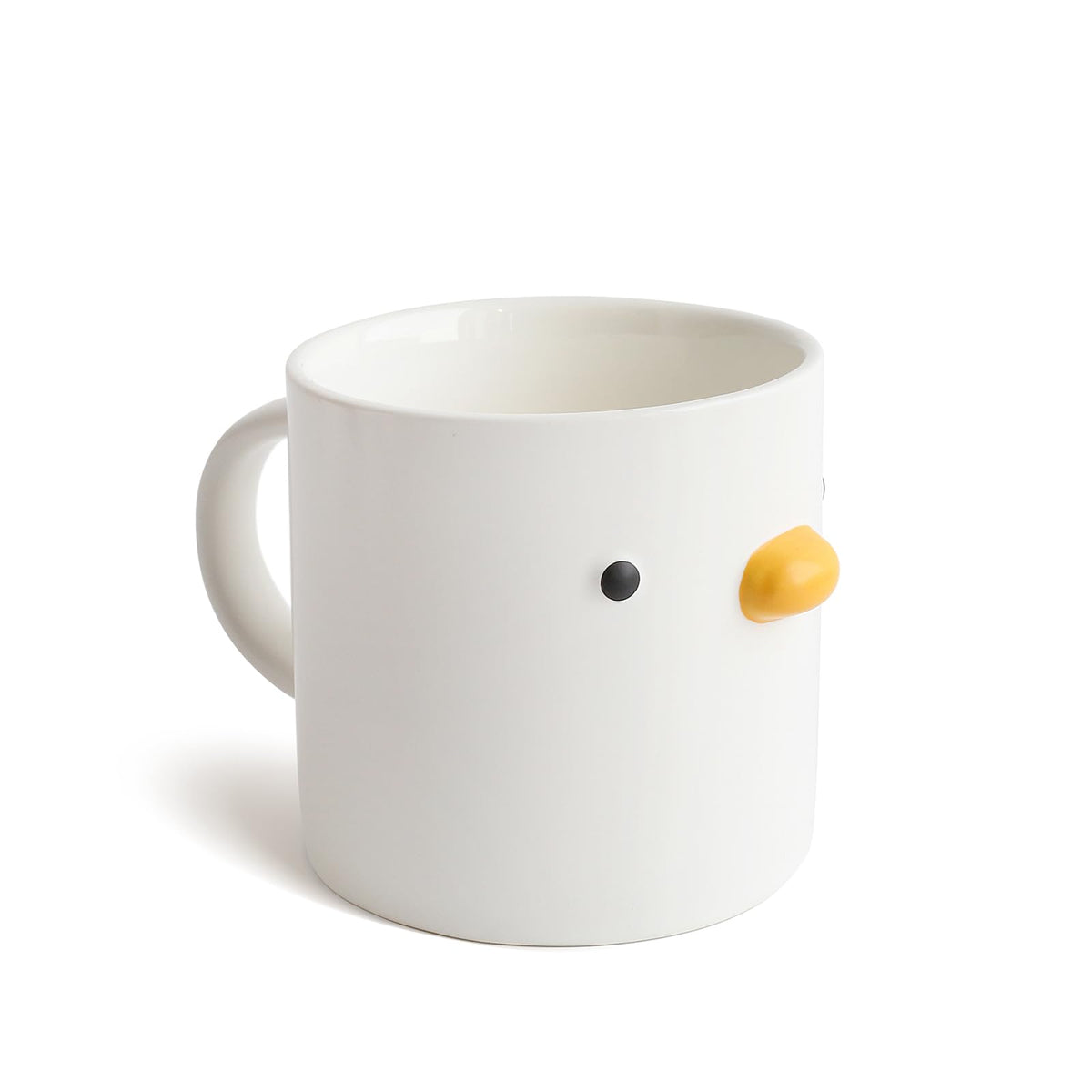 PURROOM Large Breakfast Mug, Handmade Glaze Duck Cup, Safety Ceramic Coffee Mug & Oatmeal Soup Cup, 22 oz Oversized Cute Cereal Cup.