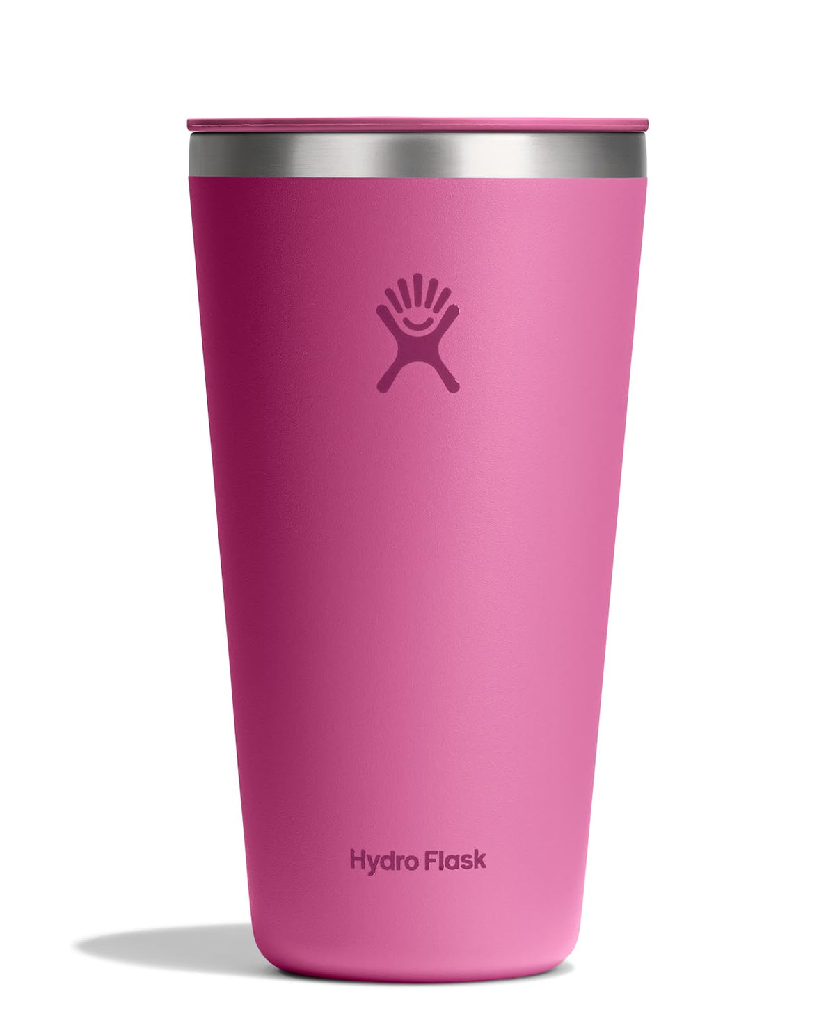 Hydro Flask All Around Tumbler Press-In Lid, Insulated Travel Mug, Stainless Steel Coffee Cup 16 Oz Tonal Birch Gray