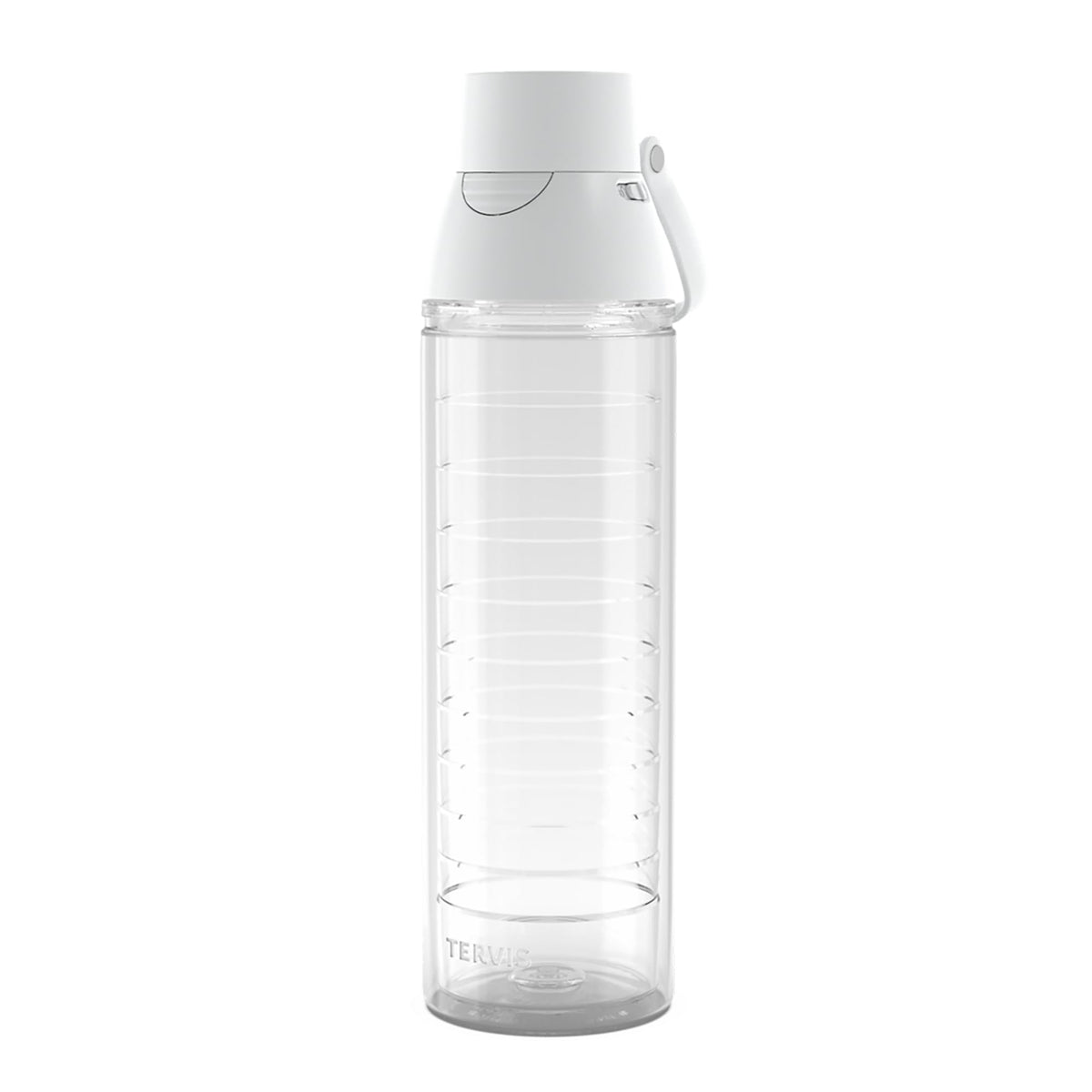 Tervis Clear & Colorful Lidded Made in USA Double Walled Insulated Tumbler Travel Cup Keeps Drinks Cold & Hot, 16oz Mug, Black Lid