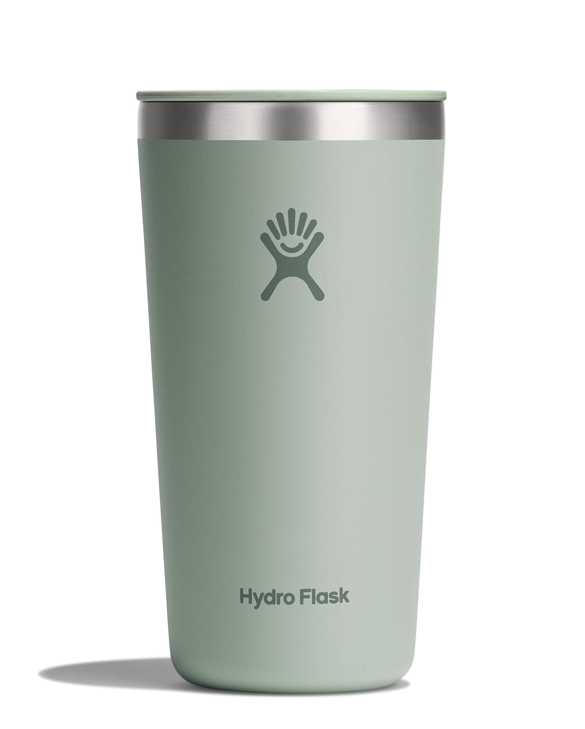 Hydro Flask All Around Tumbler Press-In Lid, Insulated Travel Mug, Stainless Steel Coffee Cup 16 Oz Tonal Birch Gray