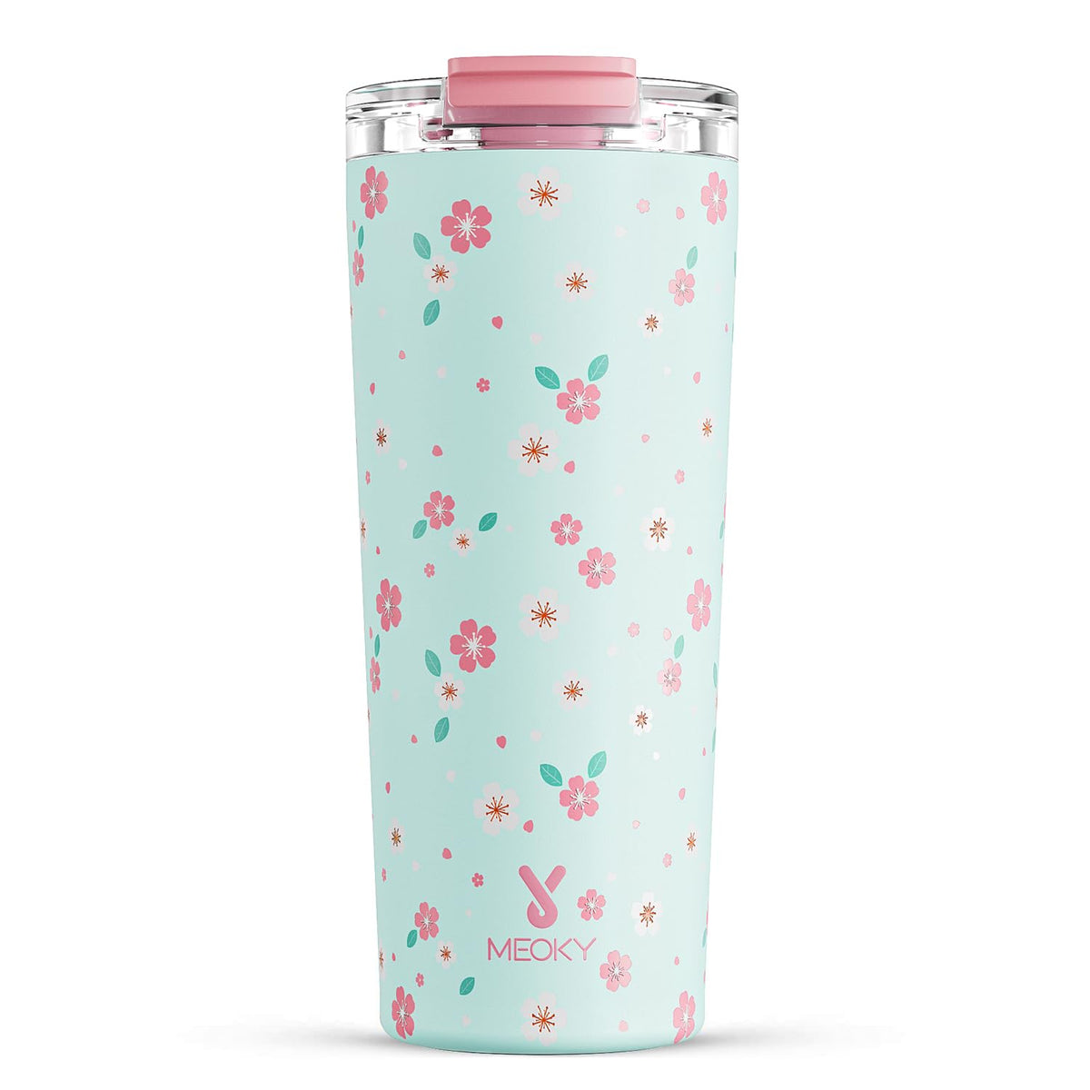 Meoky 24 oz Insulated Travel Coffee Mug: Leak Proof Lid, Night