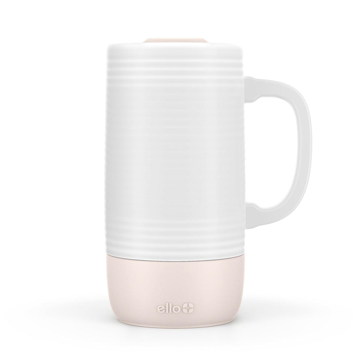 Ello Jane 18oz Ceramic Travel Mug with Handle and Coaster, Alligator