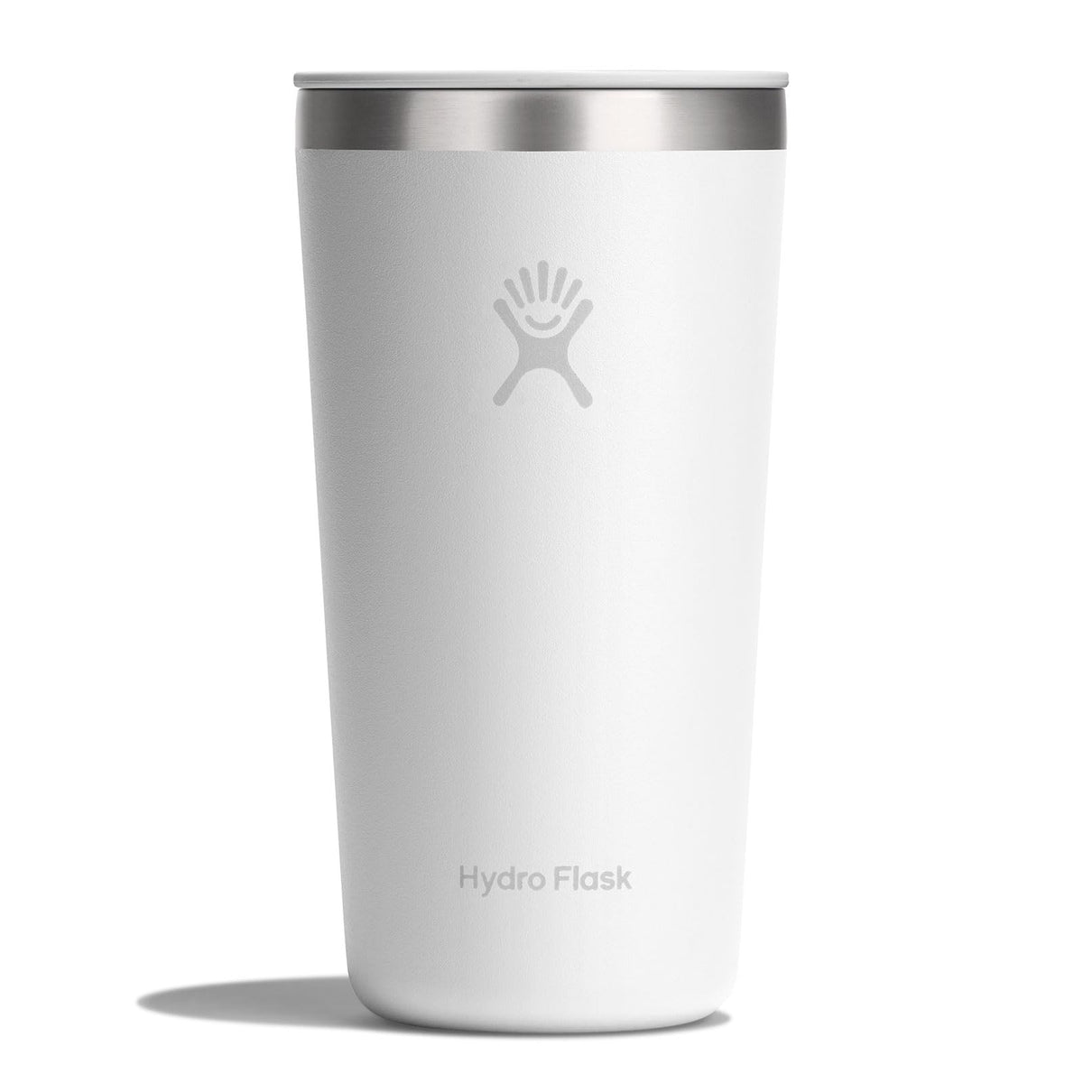 Hydro Flask All Around Tumbler Press-In Lid, Insulated Travel Mug, Stainless Steel Coffee Cup 16 Oz Tonal Birch Gray