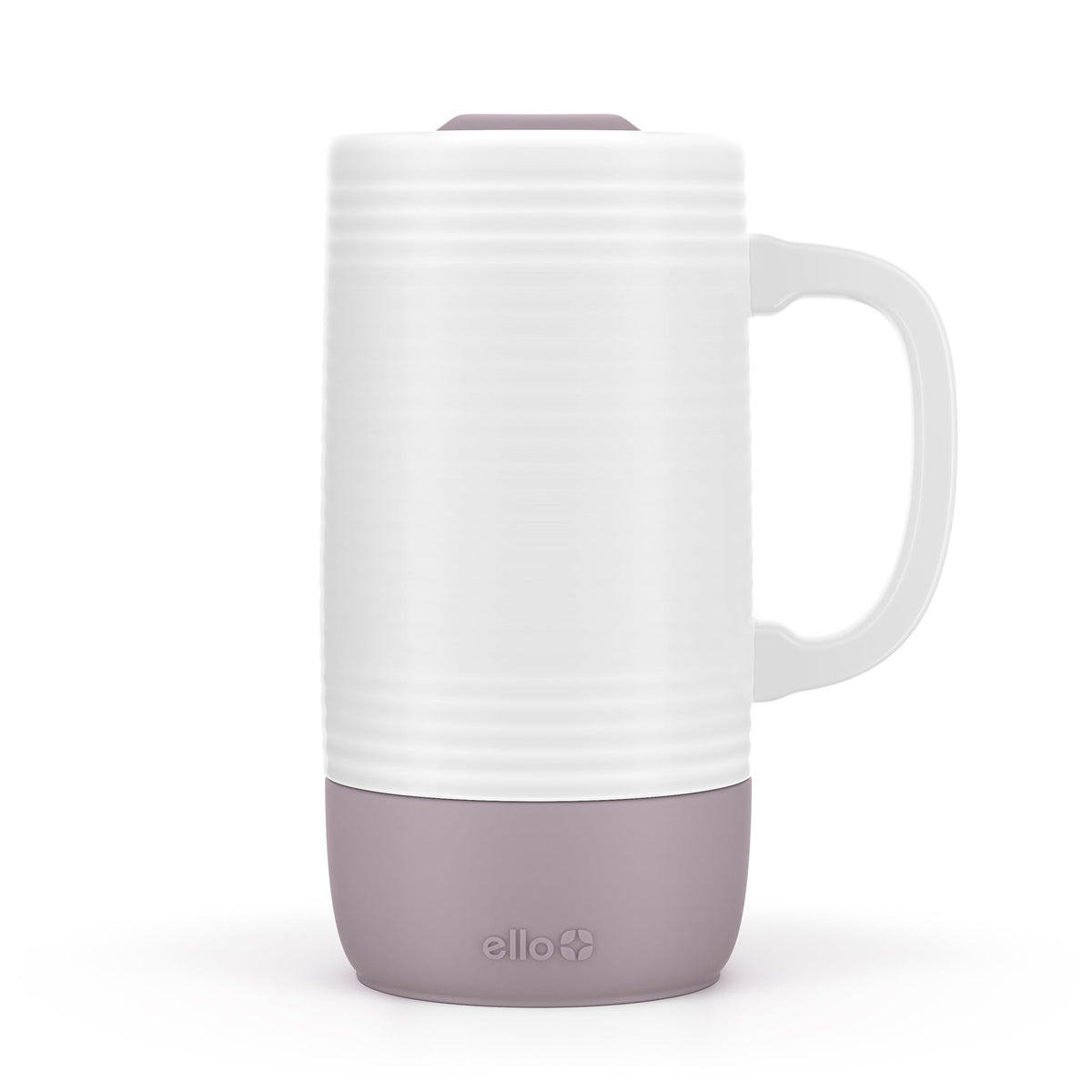 Ello Jane 18oz Ceramic Travel Mug with Handle and Coaster, Alligator