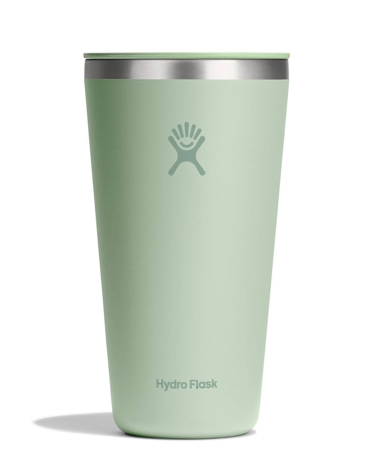 Hydro Flask All Around Tumbler Press-In Lid, Insulated Travel Mug, Stainless Steel Coffee Cup 16 Oz Tonal Birch Gray