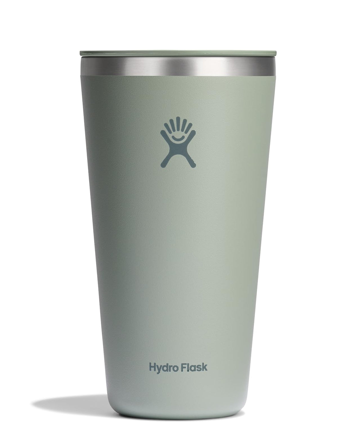 Hydro Flask All Around Tumbler Press-In Lid, Insulated Travel Mug, Stainless Steel Coffee Cup 16 Oz Tonal Birch Gray