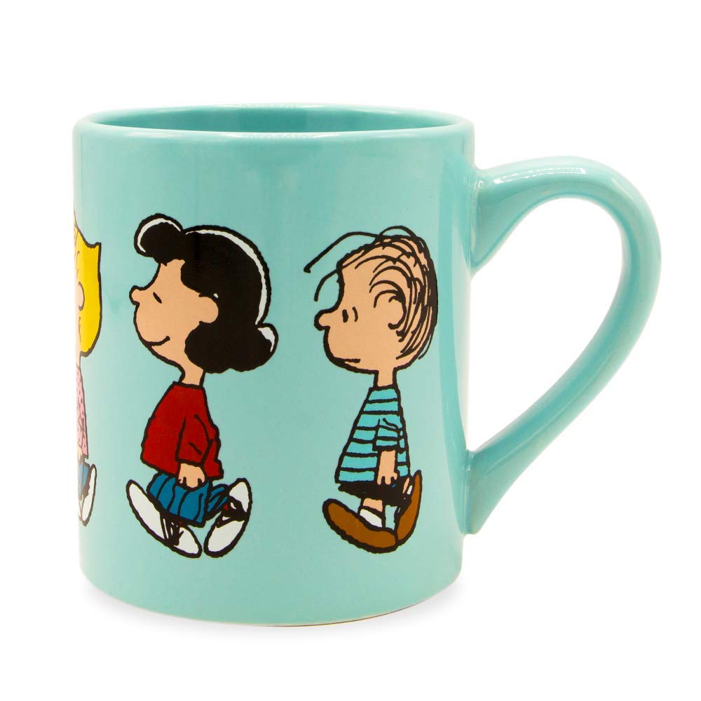 Silver Buffalo Peanuts Snoopy Fall Leaf, Wide Rim Ceramic Mug, 16oz