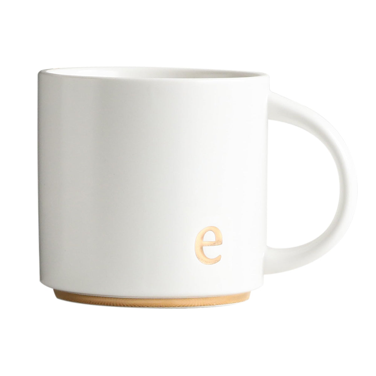 COLLECTIVE HOME Ceramic Coffee Mug, 15 oz Monogram Cup with Gift Box(a)
