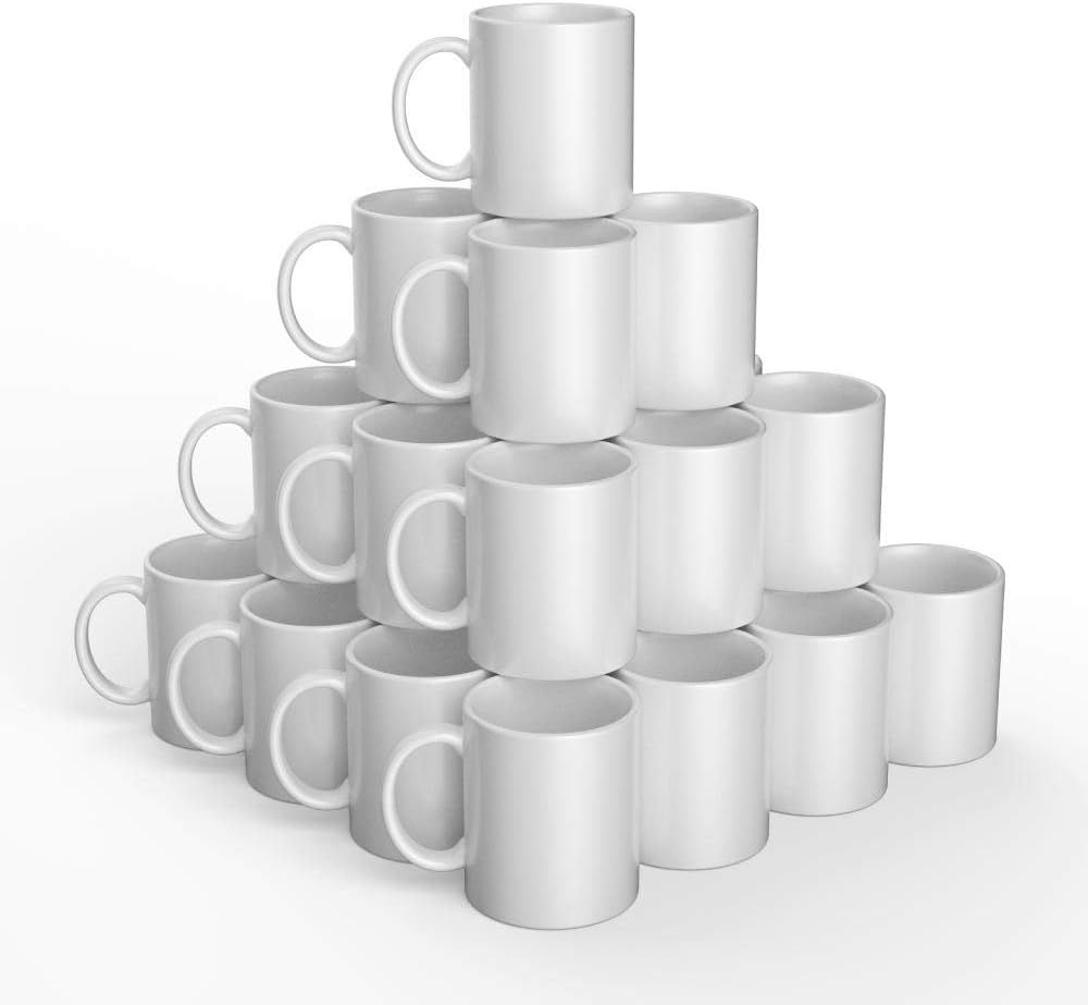 Cricut Beveled Blank Mug to Decorate, White (2 count)