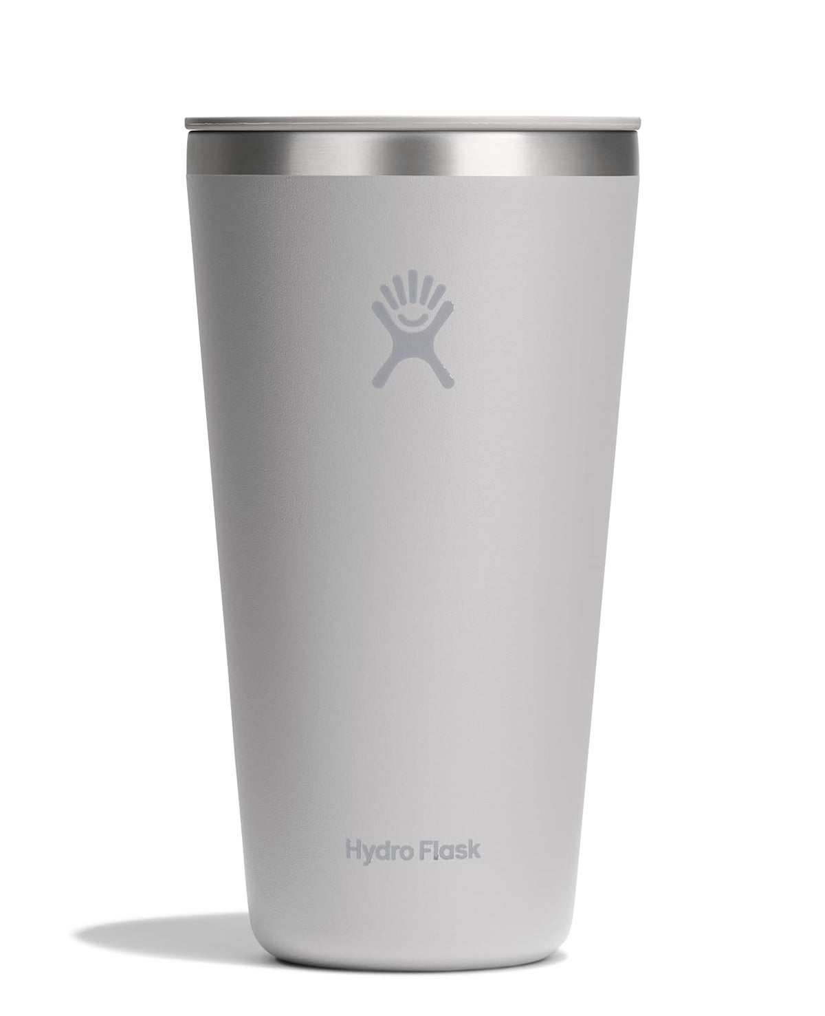 Hydro Flask All Around Tumbler Press-In Lid, Insulated Travel Mug, Stainless Steel Coffee Cup 16 Oz Tonal Birch Gray