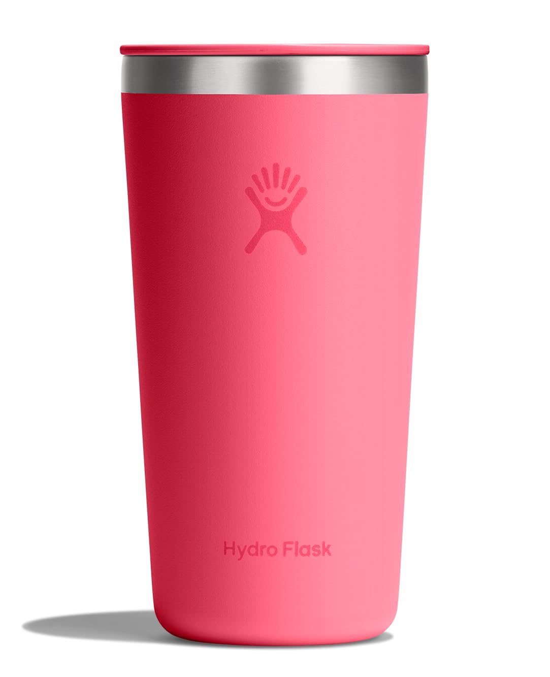 Hydro Flask All Around Tumbler Press-In Lid, Insulated Travel Mug, Stainless Steel Coffee Cup 16 Oz Tonal Birch Gray