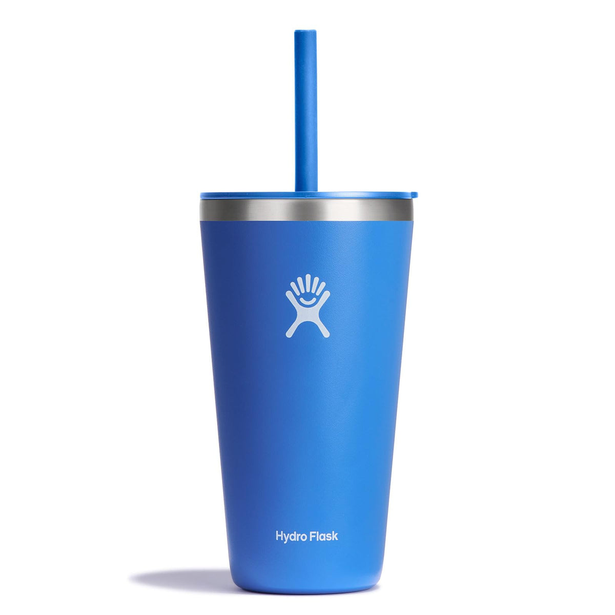 Hydro Flask All Around Tumbler Press-In Lid, Insulated Travel Mug, Stainless Steel Coffee Cup 16 Oz Tonal Birch Gray