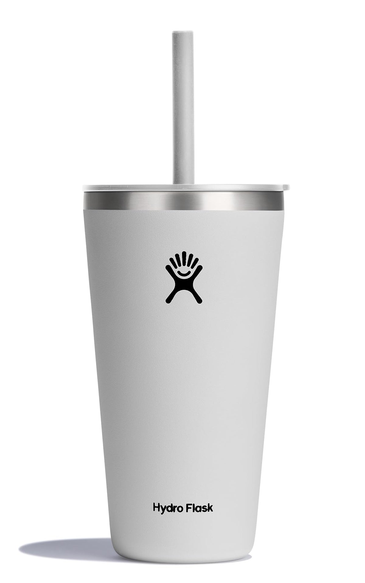 Hydro Flask All Around Tumbler Press-In Lid, Insulated Travel Mug, Stainless Steel Coffee Cup 16 Oz Tonal Birch Gray
