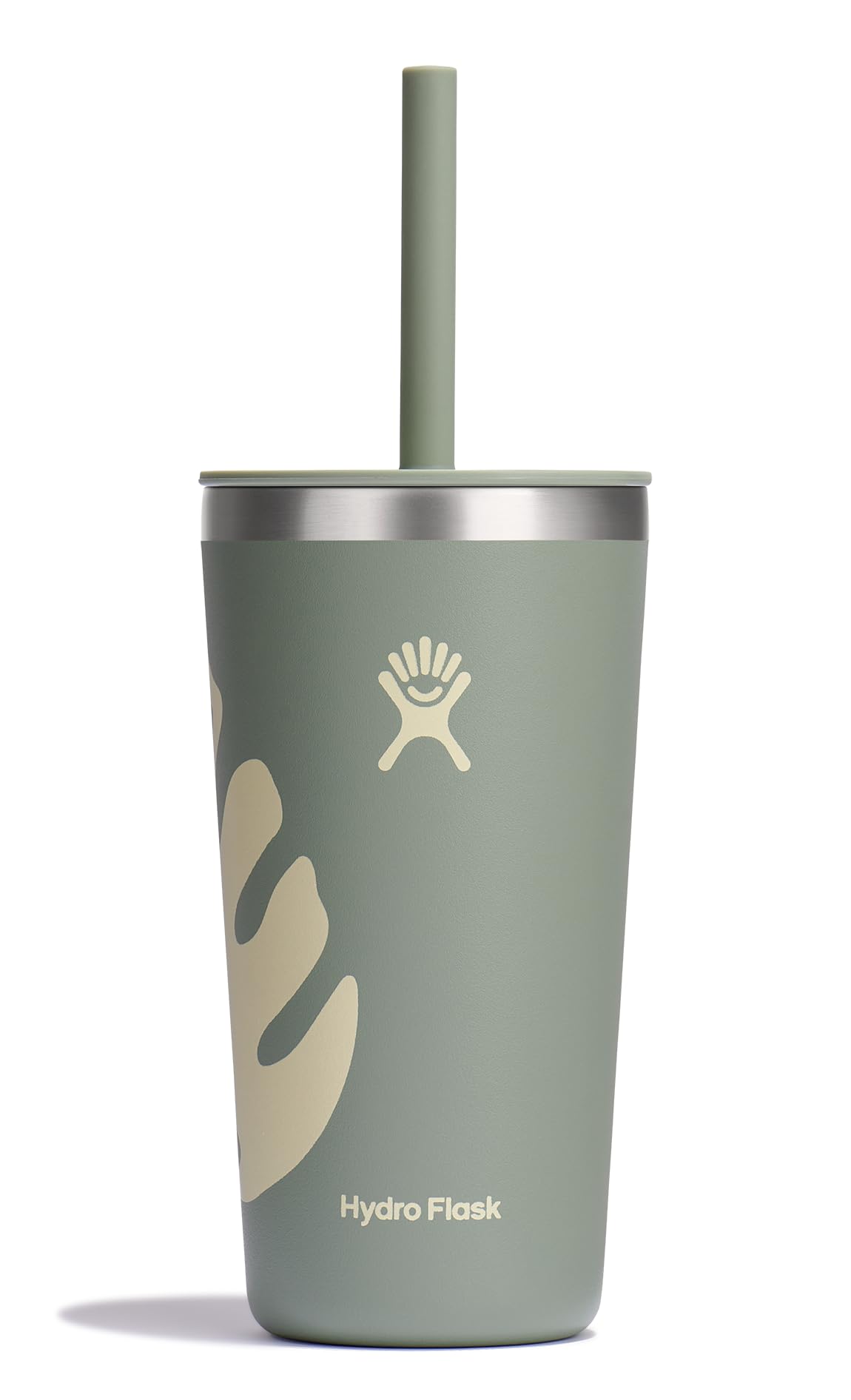 Hydro Flask All Around Tumbler Press-In Lid, Insulated Travel Mug, Stainless Steel Coffee Cup 16 Oz Tonal Birch Gray