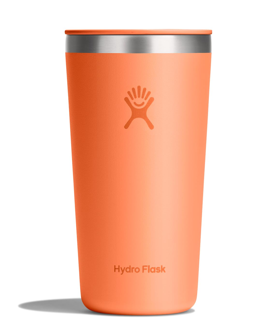 Hydro Flask All Around Tumbler Press-In Lid, Insulated Travel Mug, Stainless Steel Coffee Cup 16 Oz Tonal Birch Gray