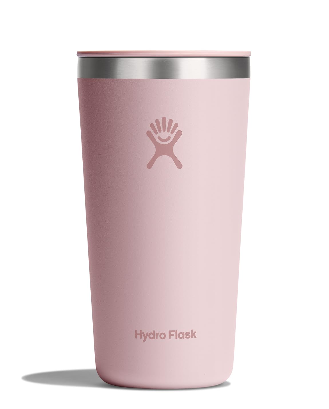 Hydro Flask All Around Tumbler Press-In Lid, Insulated Travel Mug, Stainless Steel Coffee Cup 16 Oz Tonal Birch Gray