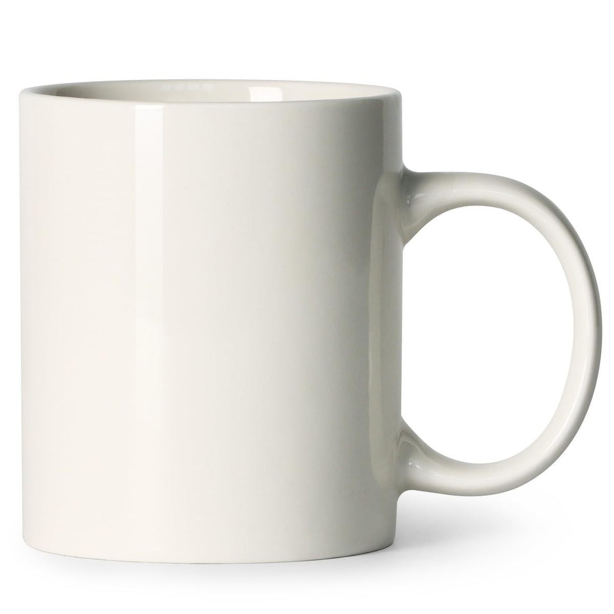 11 oz Matte Black Coffee Mug, Classic Ceramic Cup with Hanlde for Latte Cappuccino Tea, Matt Black
