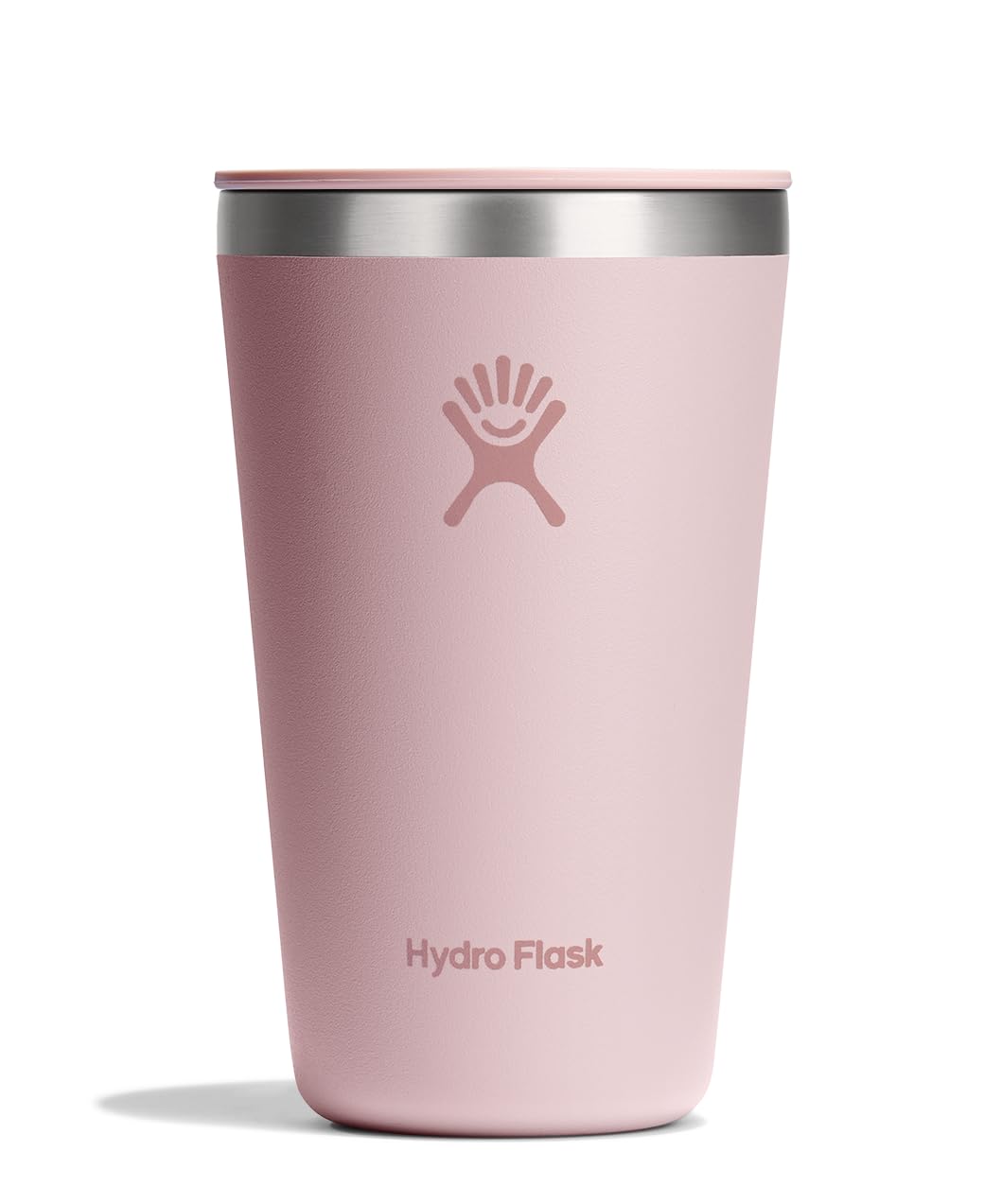 Hydro Flask All Around Tumbler Press-In Lid, Insulated Travel Mug, Stainless Steel Coffee Cup 16 Oz Tonal Birch Gray