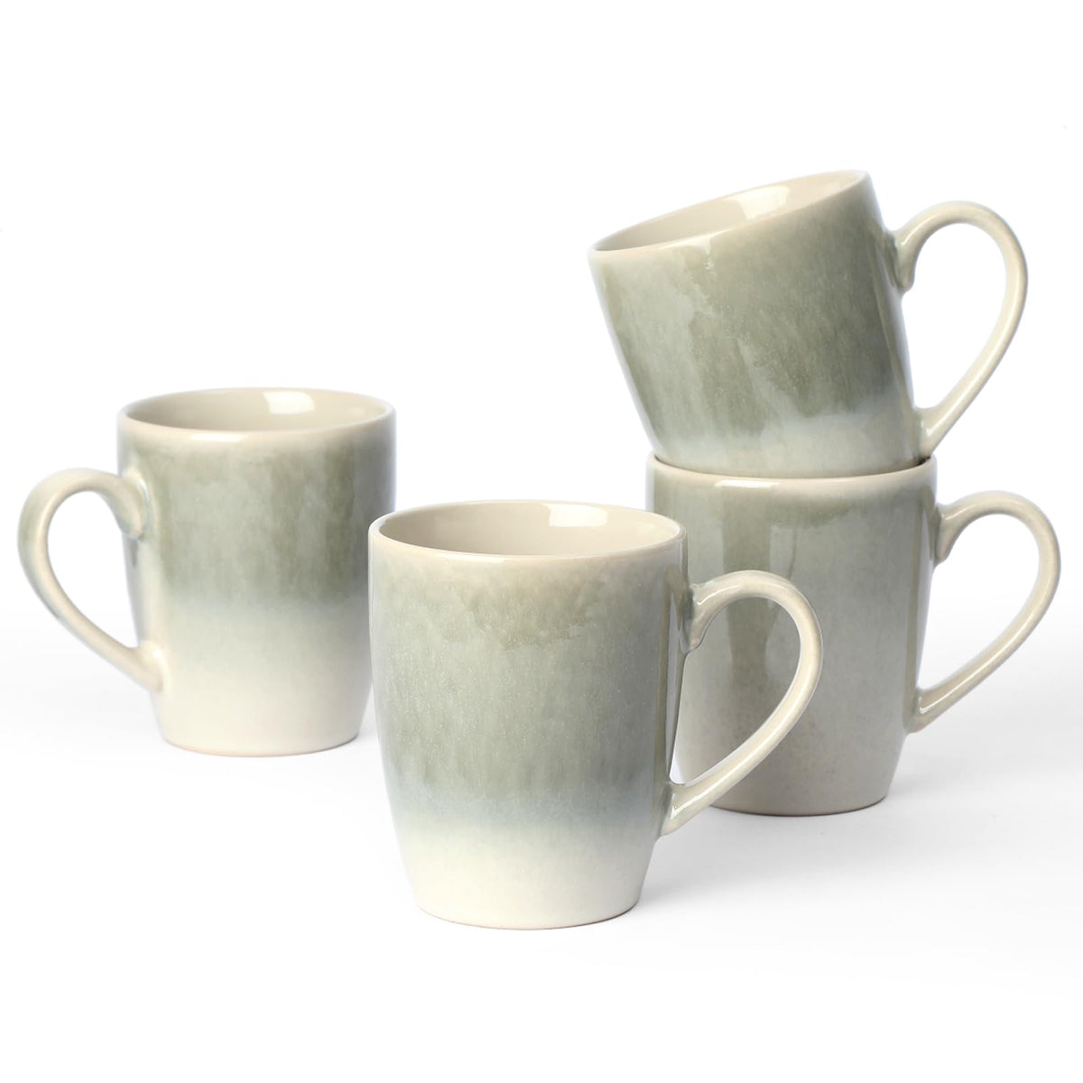 famiware Jupiter Coffee Mugs Set of 4, 13oz Coffee Mug Cups with Handle