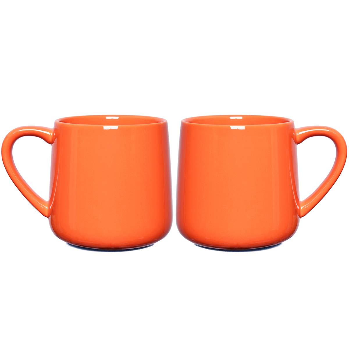 Bosmarlin Large Glossy Ceramic Coffee Mug, Tea Cup for Office and Home, 18 oz, Suitable for Dishwasher and Microwave(Blue, 1)