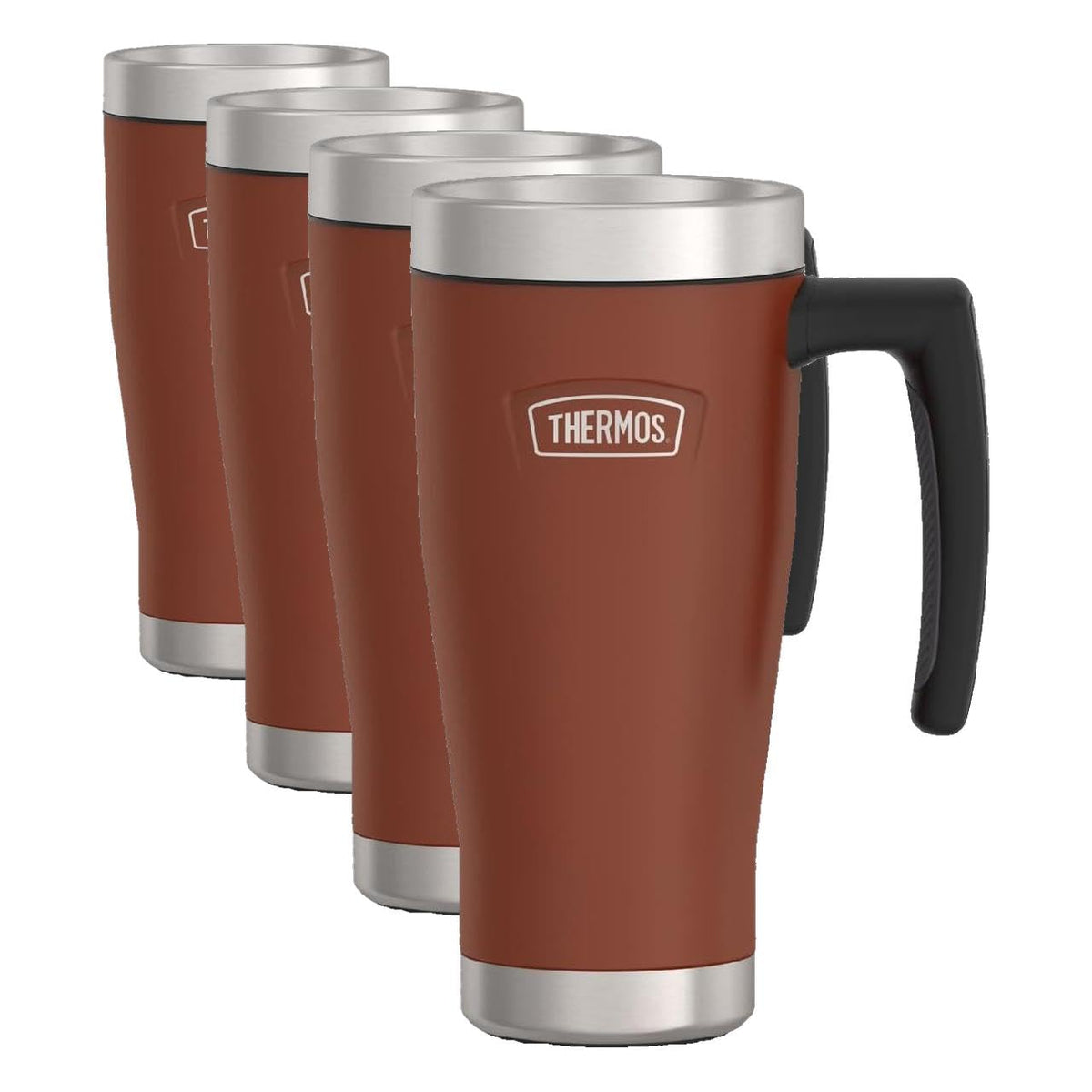 THERMOS ICON SERIES, Stainless Steel Mug, Matte Stainless Steel, 16 oz