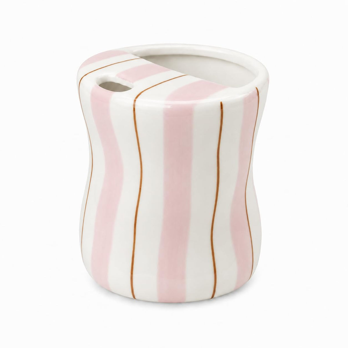 Coffee Mug Espresso Cup 10oz Ceramic Coffee Mugs Hand-Painted Striped Art,Birthday Gift for Women Men Him Her