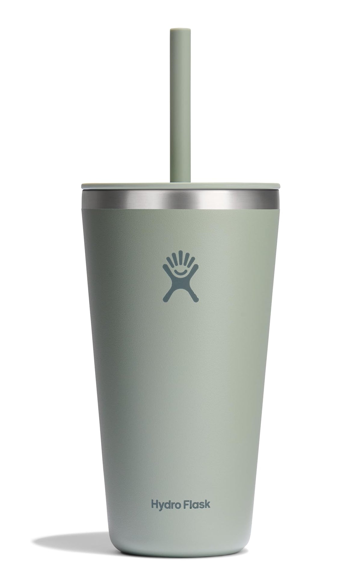 Hydro Flask All Around Tumbler Press-In Lid, Insulated Travel Mug, Stainless Steel Coffee Cup 16 Oz Tonal Birch Gray