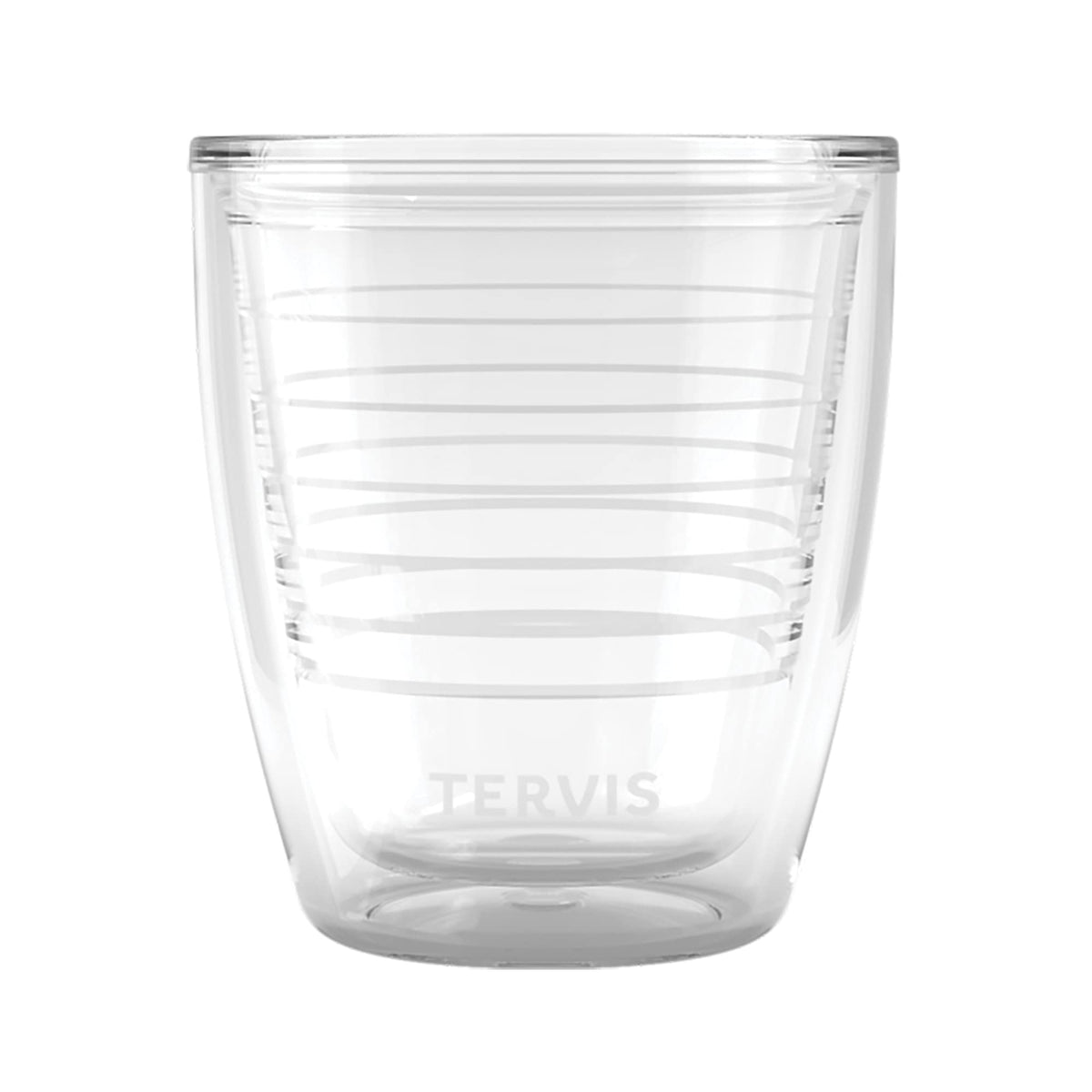 Tervis Clear & Colorful Tabletop Made in USA Double Walled Insulated Tumbler Travel Cup Keeps Drinks Cold & Hot, 16oz Mug, Clear
