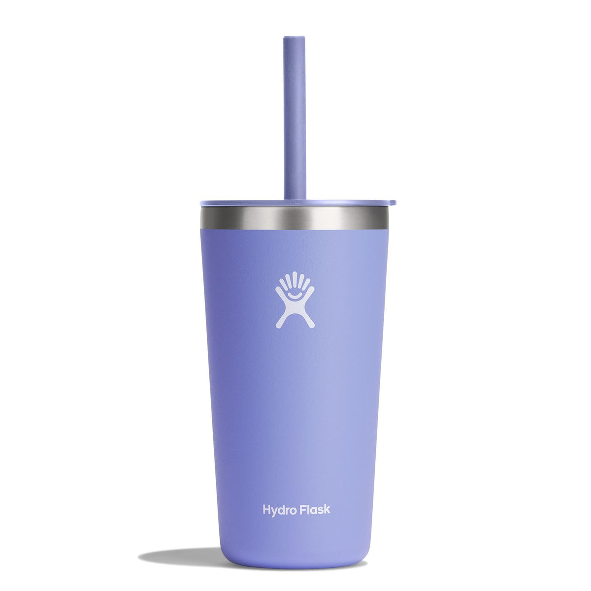 Hydro Flask All Around Tumbler Press-In Lid, Insulated Travel Mug, Stainless Steel Coffee Cup 16 Oz Tonal Birch Gray