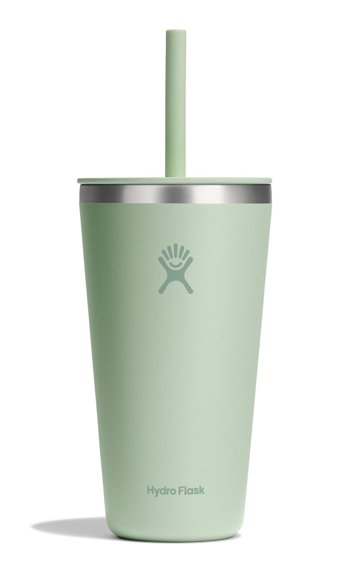 Hydro Flask All Around Tumbler Press-In Lid, Insulated Travel Mug, Stainless Steel Coffee Cup 16 Oz Tonal Birch Gray