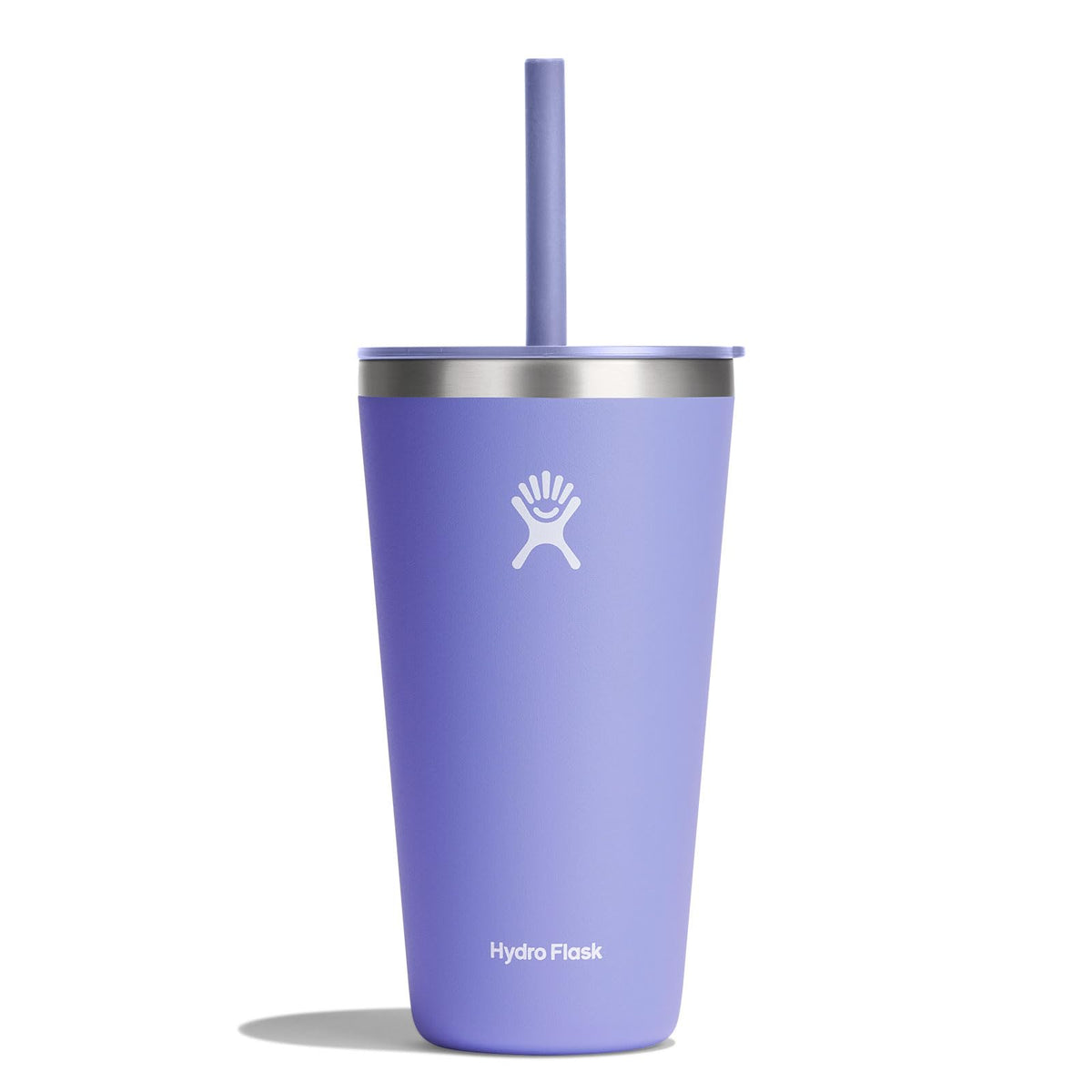 Hydro Flask All Around Tumbler Press-In Lid, Insulated Travel Mug, Stainless Steel Coffee Cup 16 Oz Tonal Birch Gray