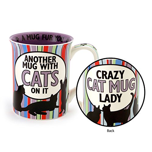 Our Name is Mud “Catffeine” Stoneware Mug, 16 oz.