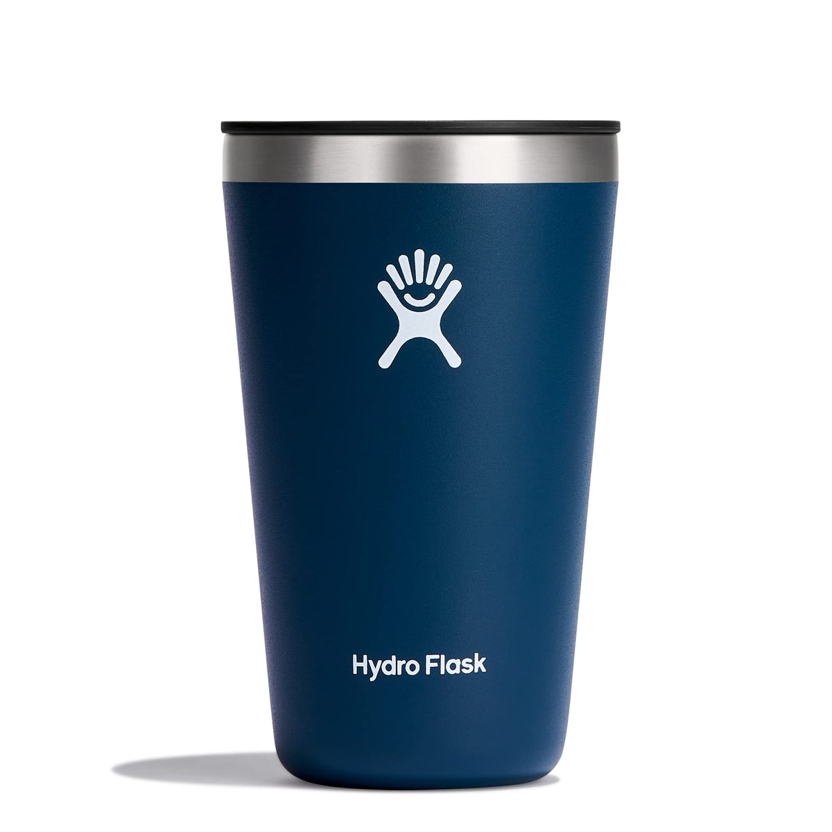 Hydro Flask All Around Tumbler Press-In Lid, Insulated Travel Mug, Stainless Steel Coffee Cup 16 Oz Tonal Birch Gray