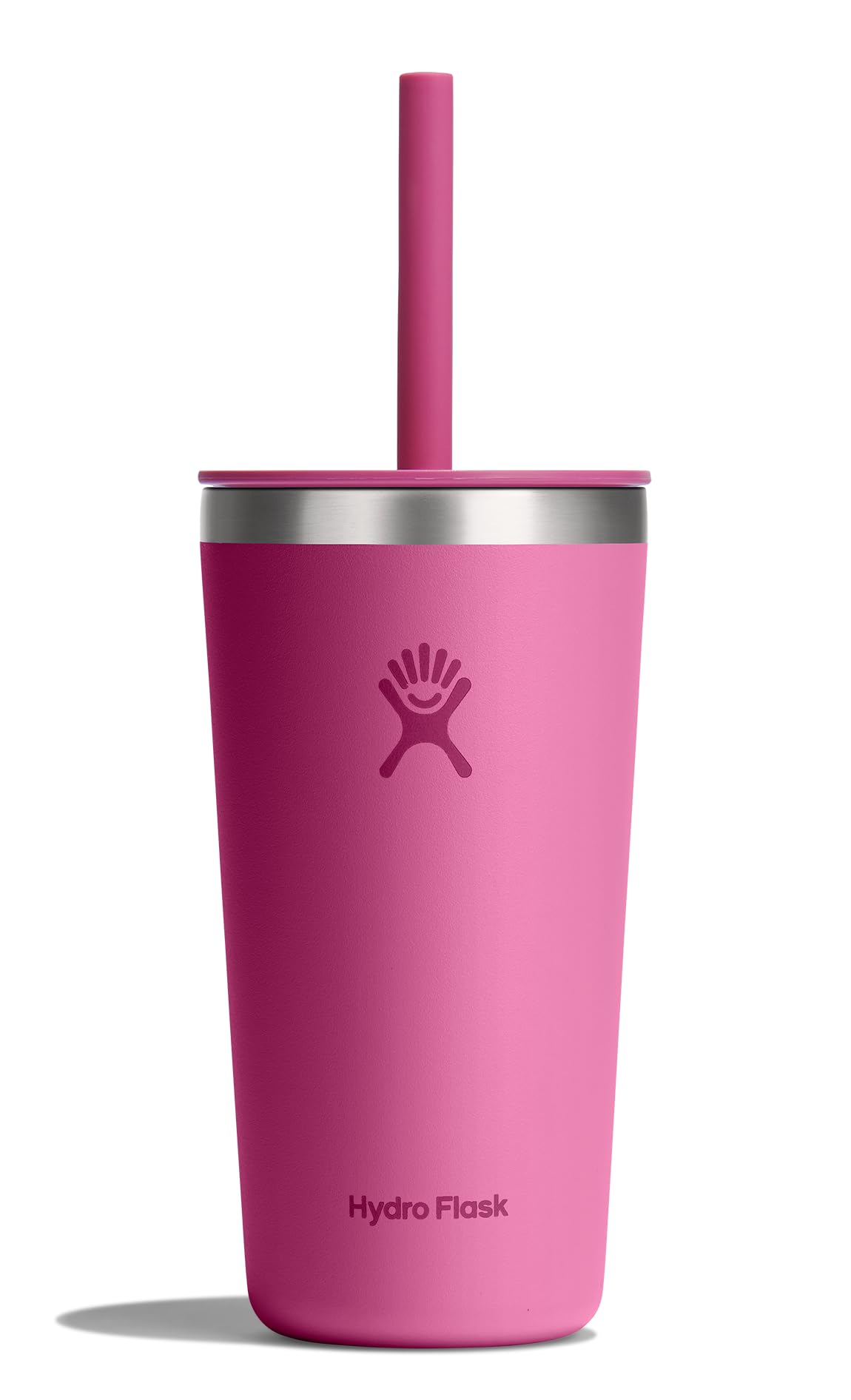 Hydro Flask All Around Tumbler Press-In Lid, Insulated Travel Mug, Stainless Steel Coffee Cup 16 Oz Tonal Birch Gray