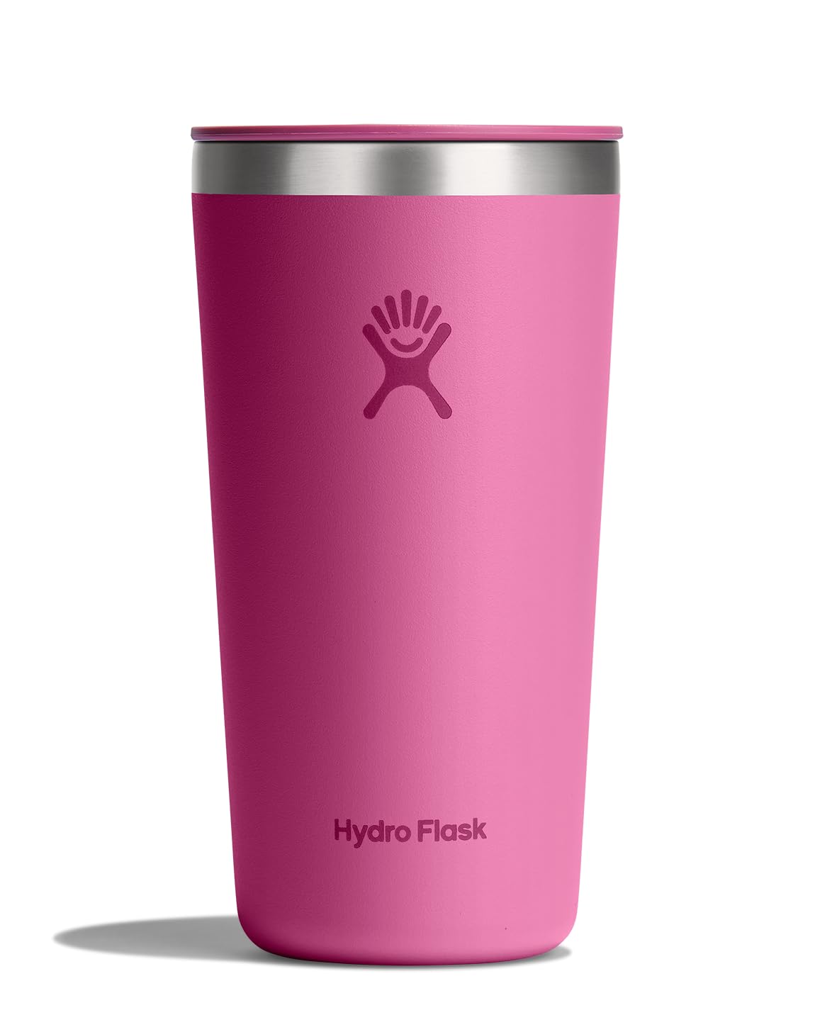 Hydro Flask All Around Tumbler Press-In Lid, Insulated Travel Mug, Stainless Steel Coffee Cup 16 Oz Tonal Birch Gray