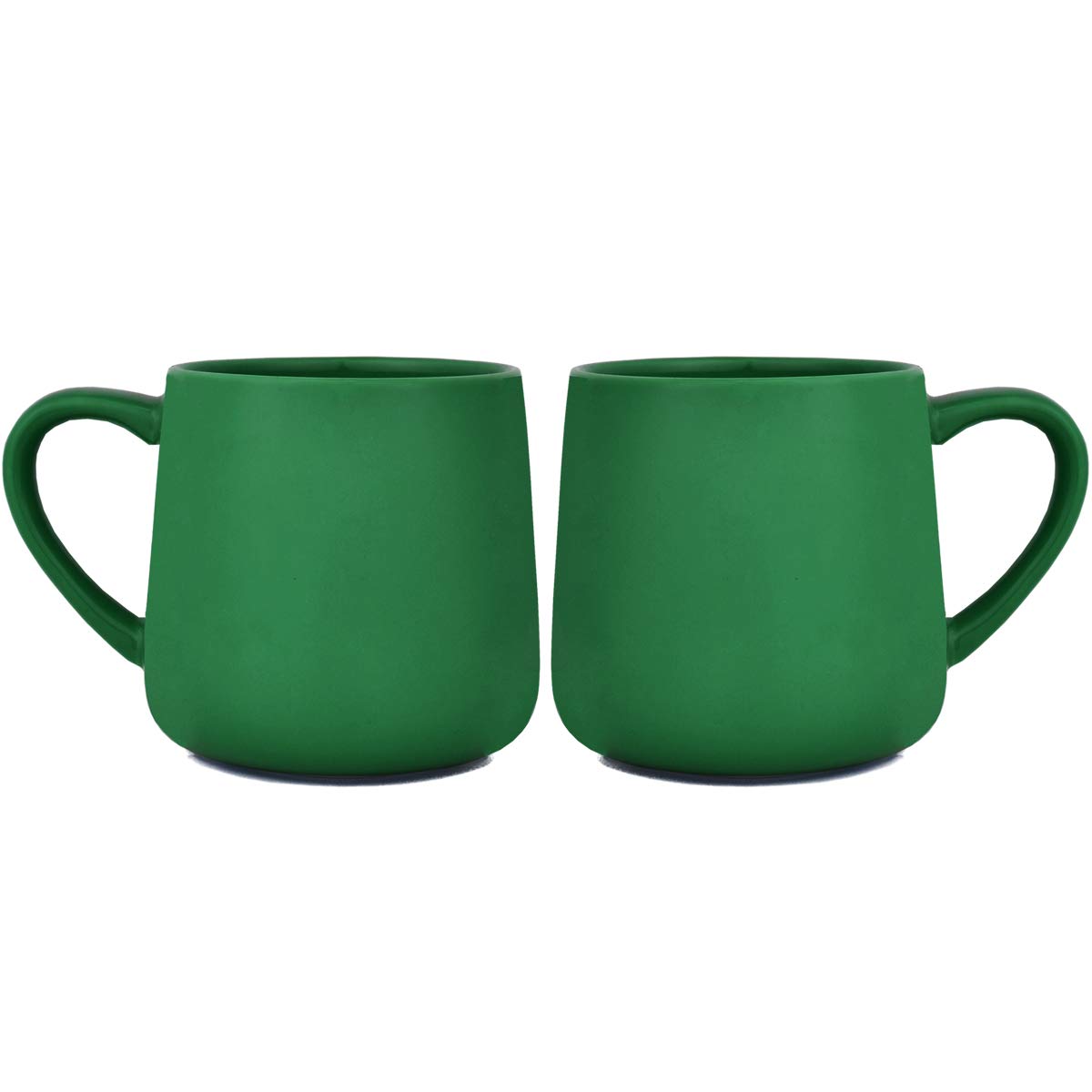 Bosmarlin Large Glossy Ceramic Coffee Mug, Tea Cup for Office and Home, 18 oz, Suitable for Dishwasher and Microwave(Blue, 1)