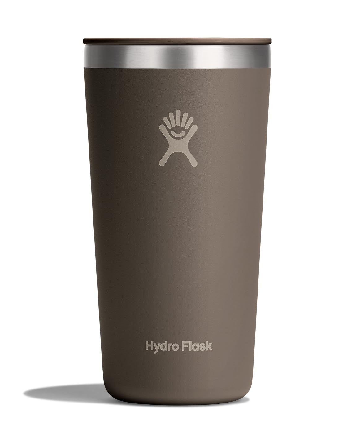 Hydro Flask All Around Tumbler Press-In Lid, Insulated Travel Mug, Stainless Steel Coffee Cup 16 Oz Tonal Birch Gray