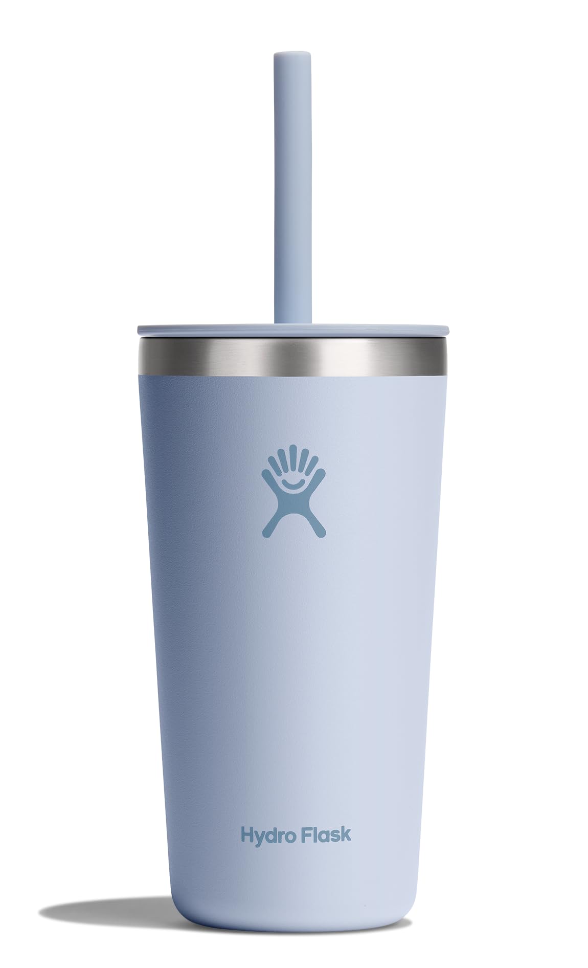 Hydro Flask All Around Tumbler Press-In Lid, Insulated Travel Mug, Stainless Steel Coffee Cup 16 Oz Tonal Birch Gray
