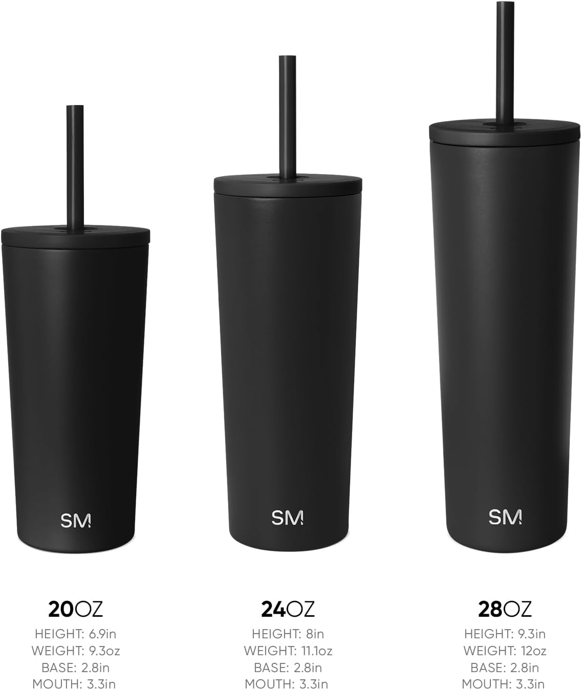 Simple Modern Iced Coffee Tumbler, Insulated | 24oz | Green