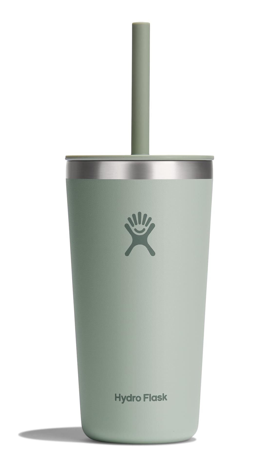 Hydro Flask All Around Tumbler Press-In Lid, Insulated Travel Mug, Stainless Steel Coffee Cup 16 Oz Tonal Birch Gray